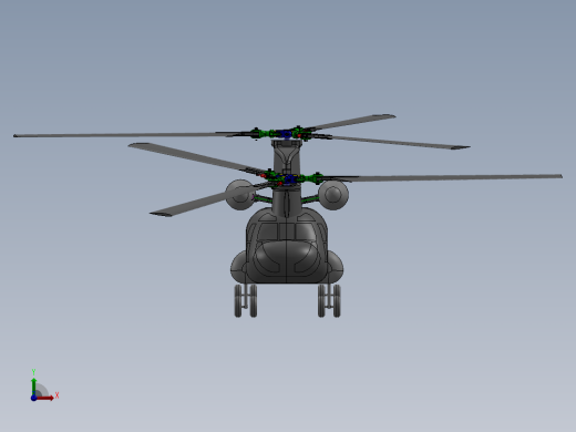 直升飞机 飞机模型设计 (28)前视缩略图