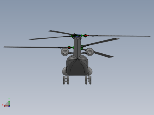直升飞机 飞机模型设计 (28)后视缩略图