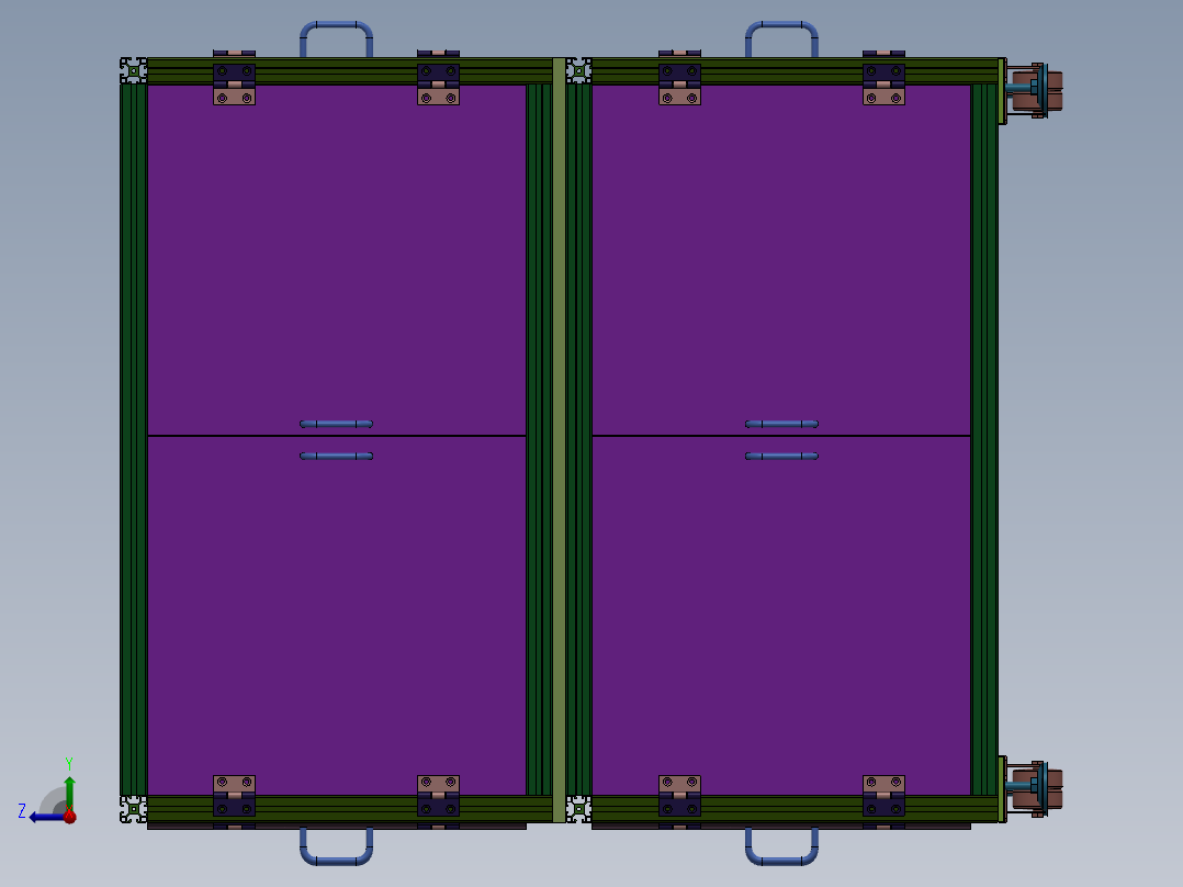 ELEQ非标自动化组装设备sw16右视图