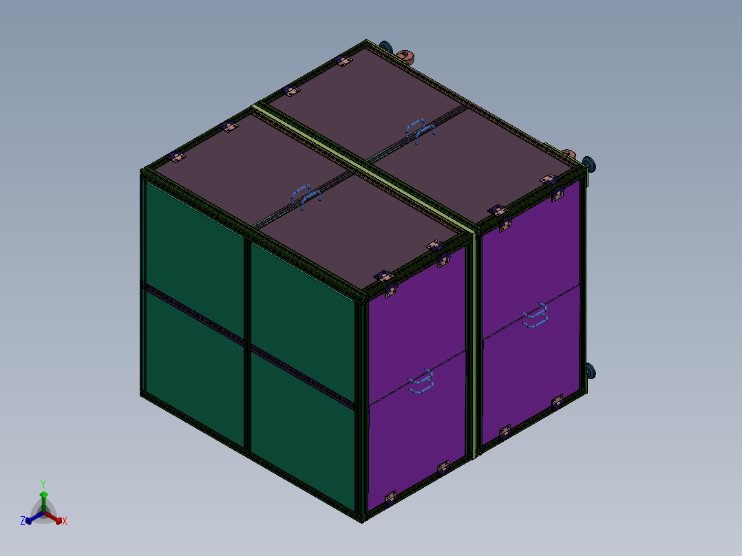 ELEQ非标自动化组装设备sw16正等轴测图