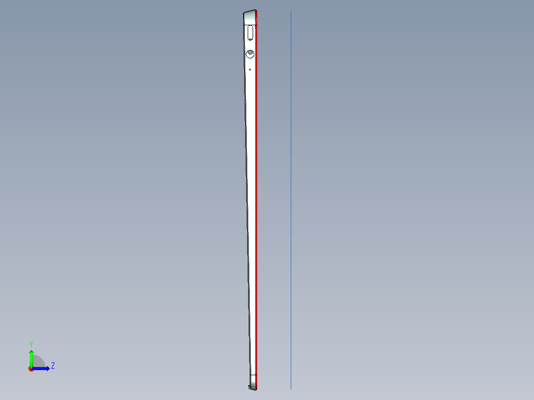 小尺寸键盘铣高光C角程序模型左视图