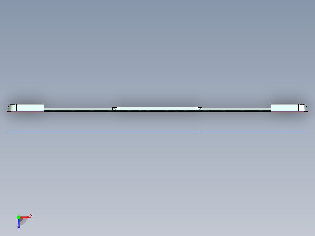 小尺寸键盘铣高光C角程序模型俯视图