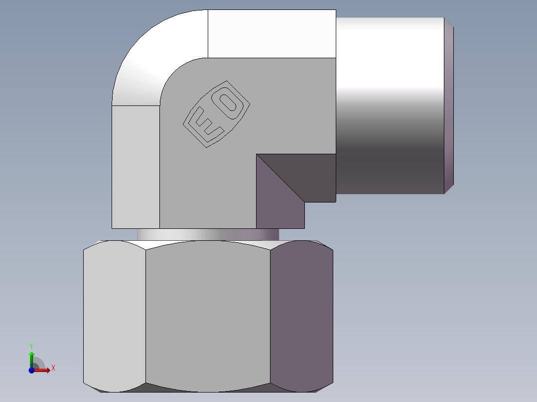直角组合接头、2D9-18前视图