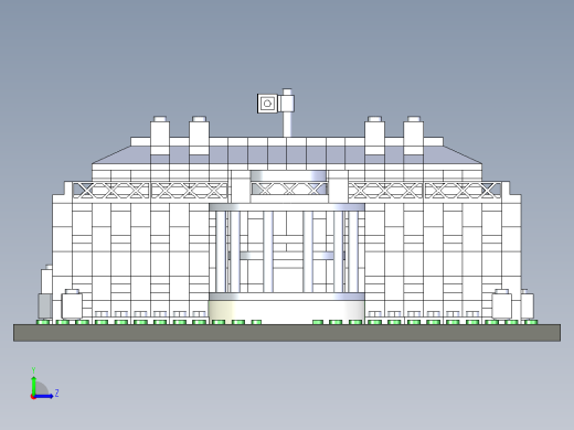 B2004421-乐高积木白宫左视缩略图