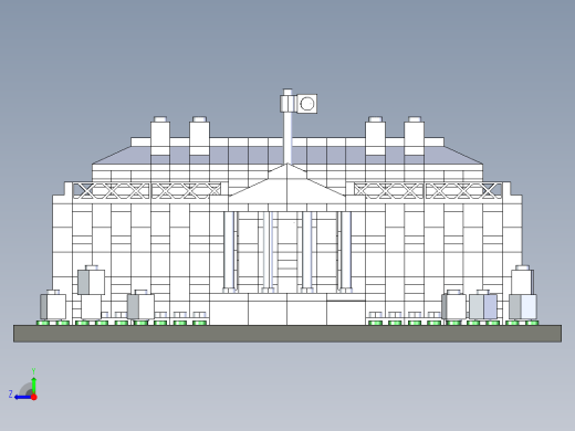 B2004421-乐高积木白宫右视缩略图