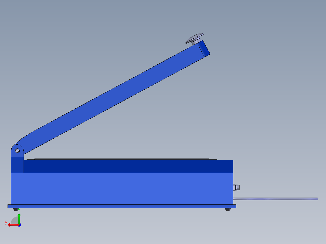 脉冲热封机后视图