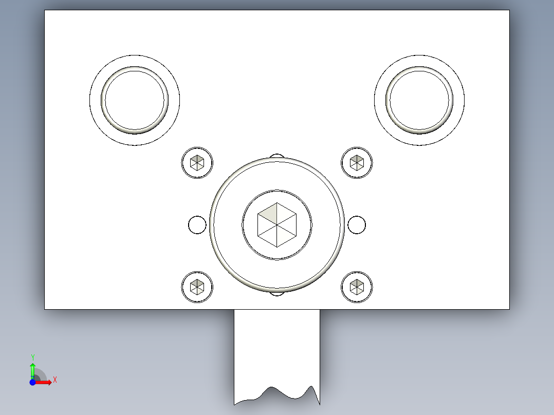 油封落料弯曲拉深成形复合模前视图