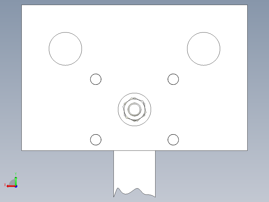 油封落料弯曲拉深成形复合模后视图