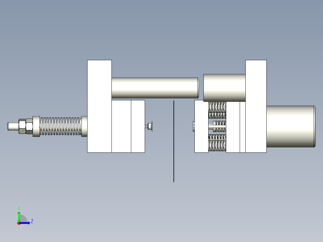 油封落料弯曲拉深成形复合模左视图