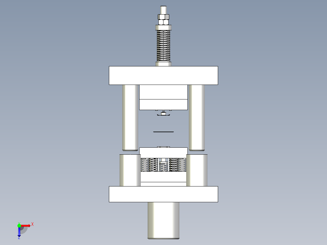 油封落料弯曲拉深成形复合模俯视图