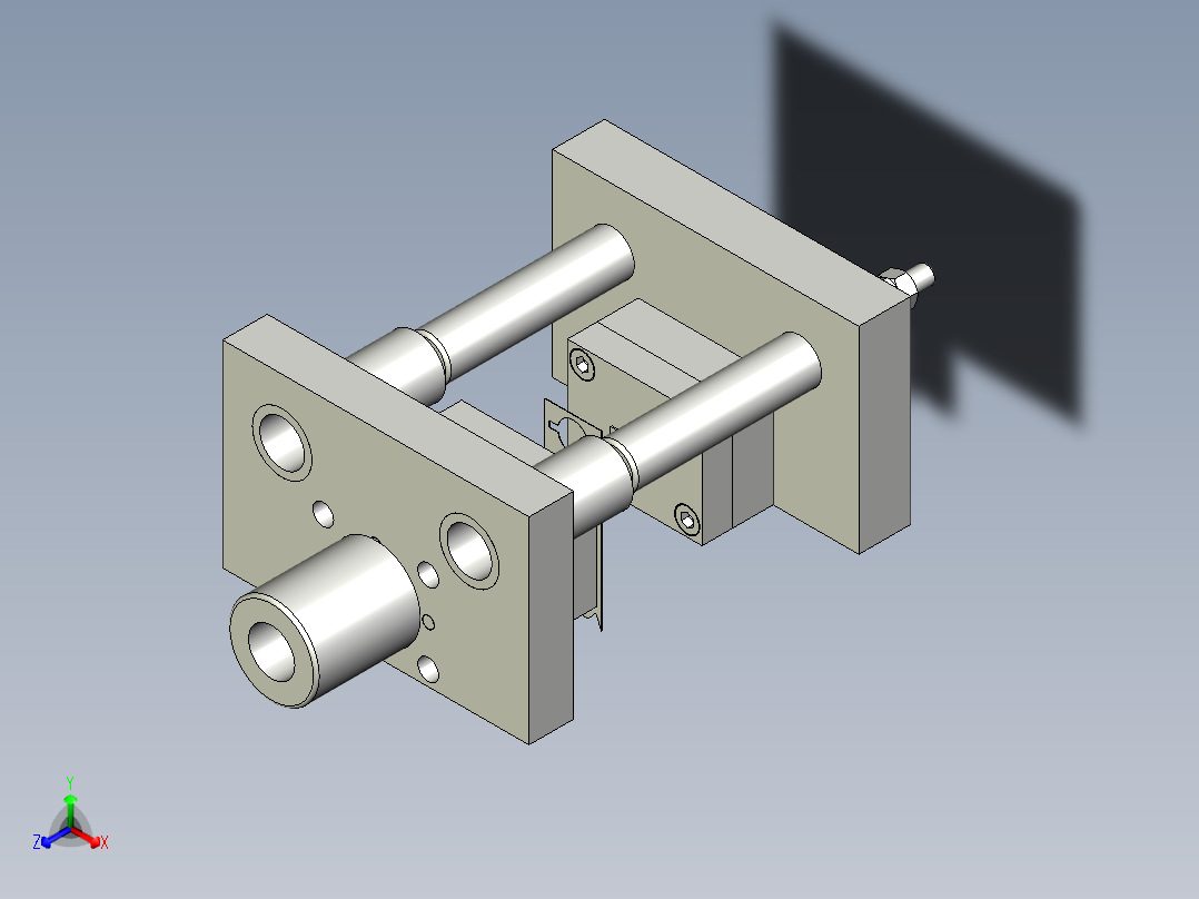 油封落料弯曲拉深成形复合模正等轴测图
