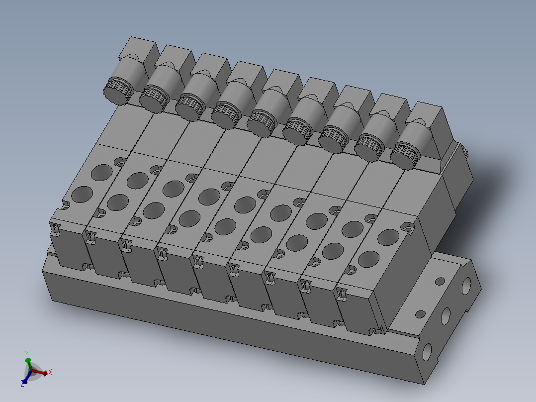 4款气动电磁阀模型