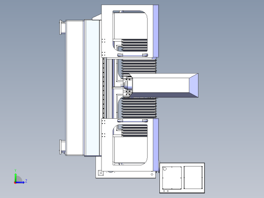 半封闭雕铣机左视缩略图