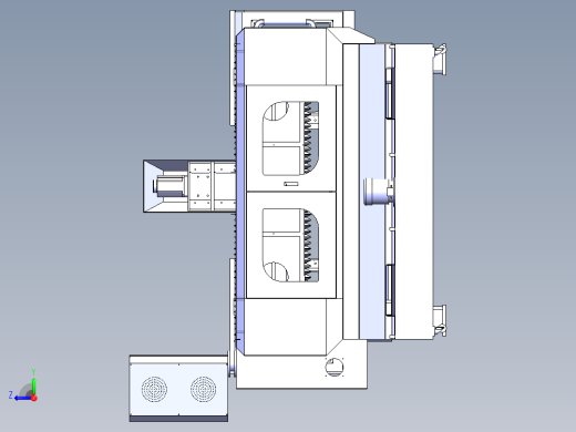 半封闭雕铣机右视缩略图