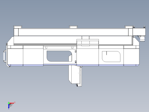 半封闭雕铣机俯视缩略图