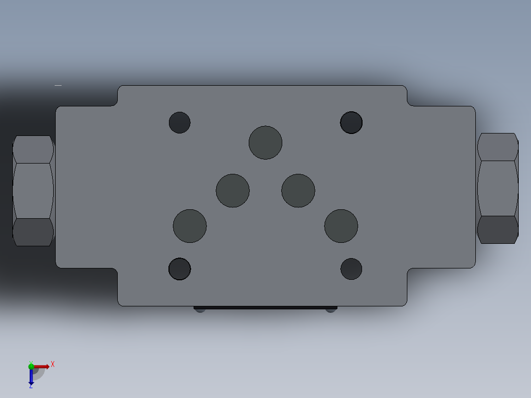 Z2S10 叠加式双向液压锁 J俯视图