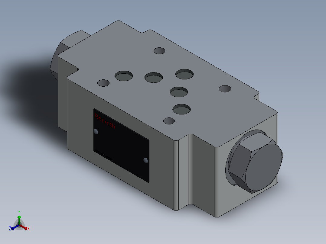 Z2S10 叠加式双向液压锁 J正等轴测图