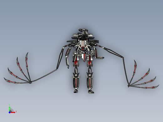 高科技天使机器人前视缩略图