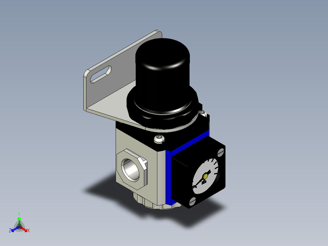 调压阀正等轴测图