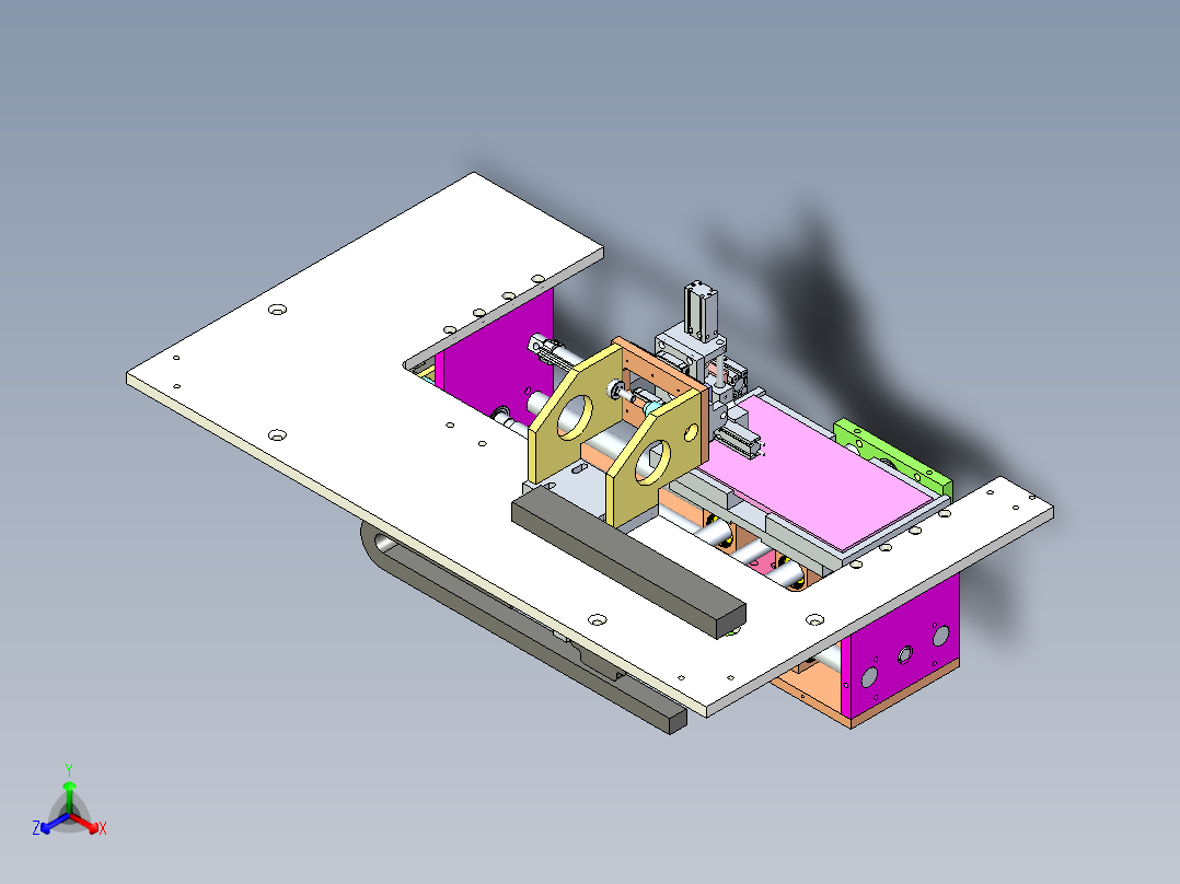 电源小指示灯插入机构设计