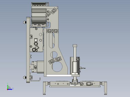 工件气动抓取装置左视缩略图