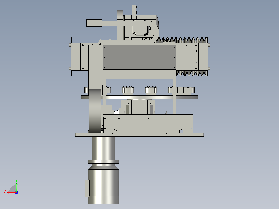 工作台组合后视图