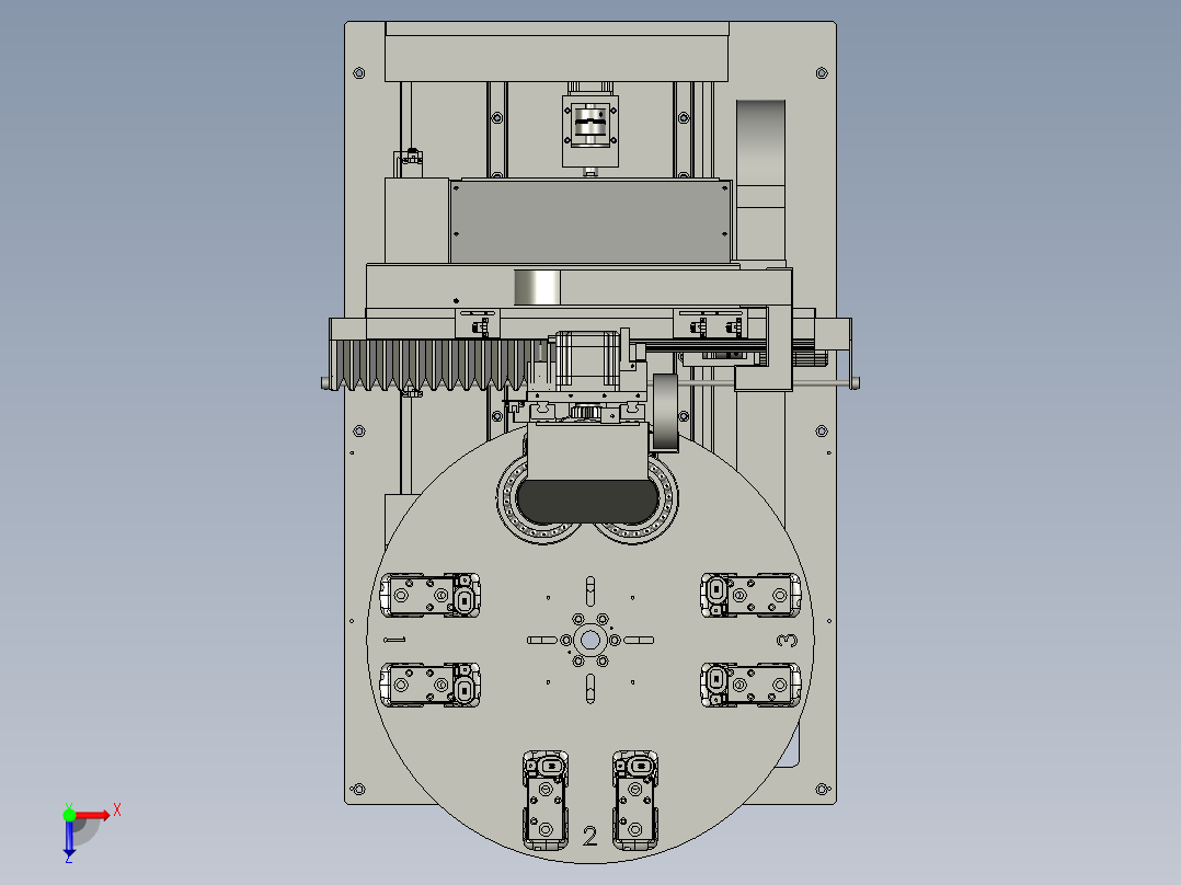 工作台组合俯视图