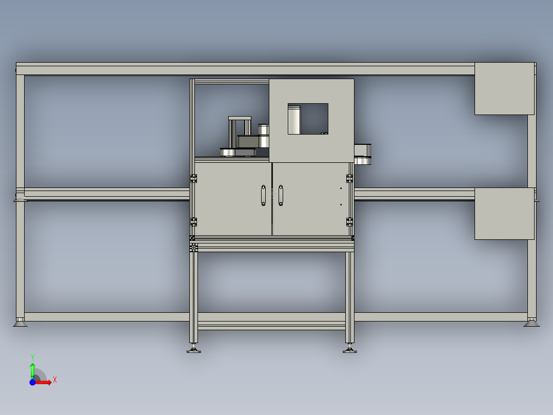 装配线自动扫码系统前视图
