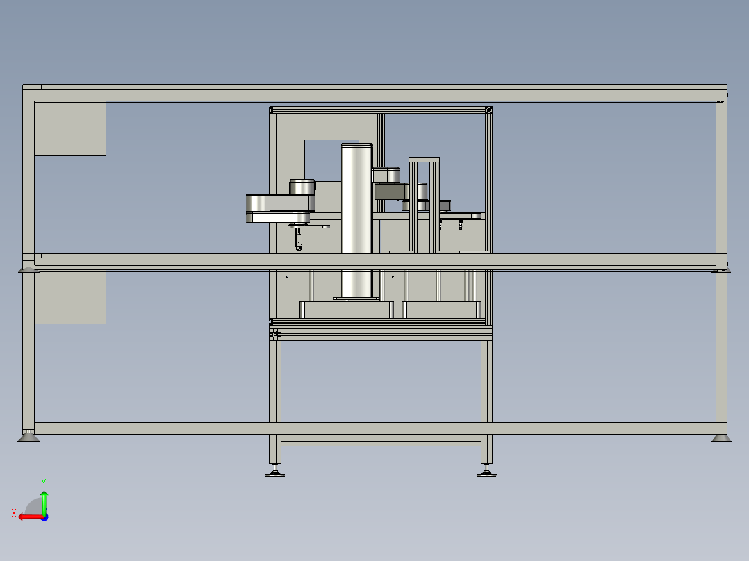 装配线自动扫码系统后视图
