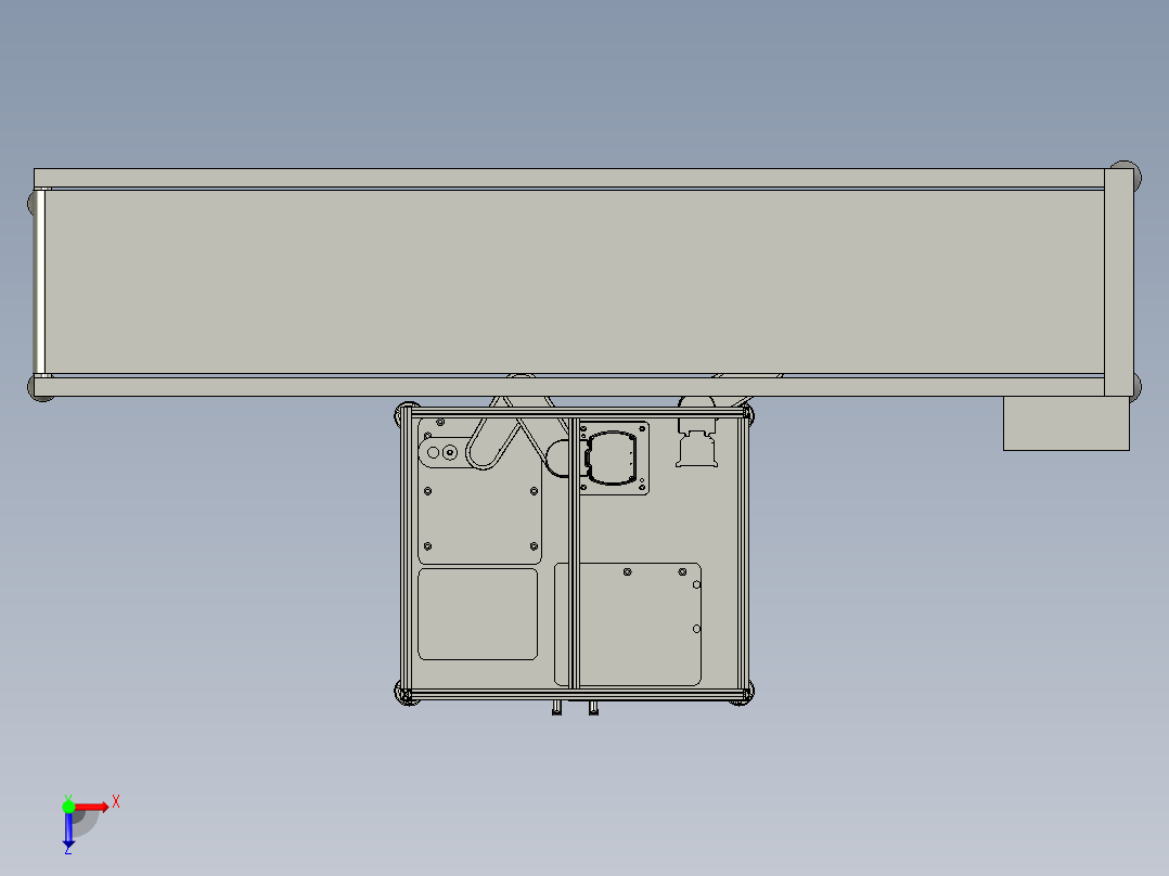 装配线自动扫码系统俯视图