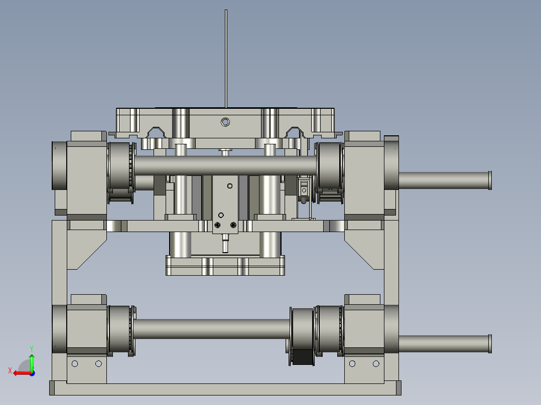 三段回流线后视图