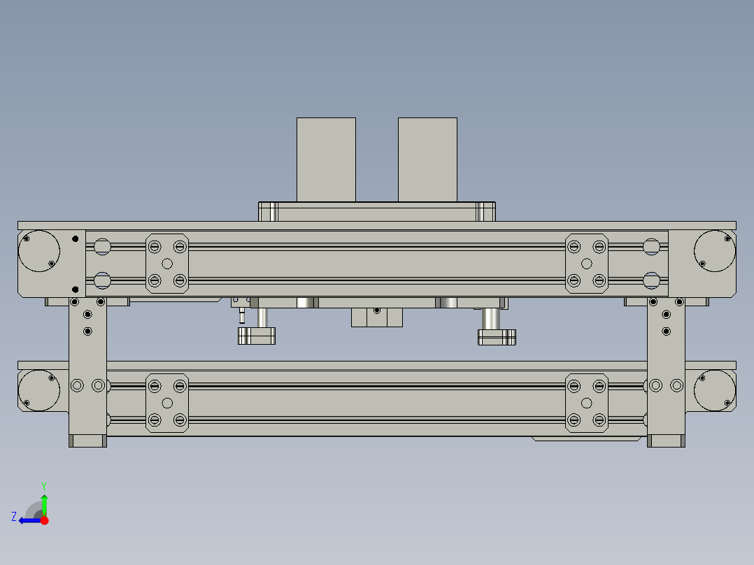三段回流线右视图