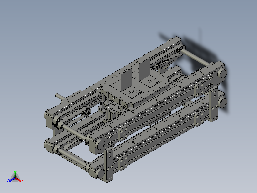 三段回流线正等轴测图