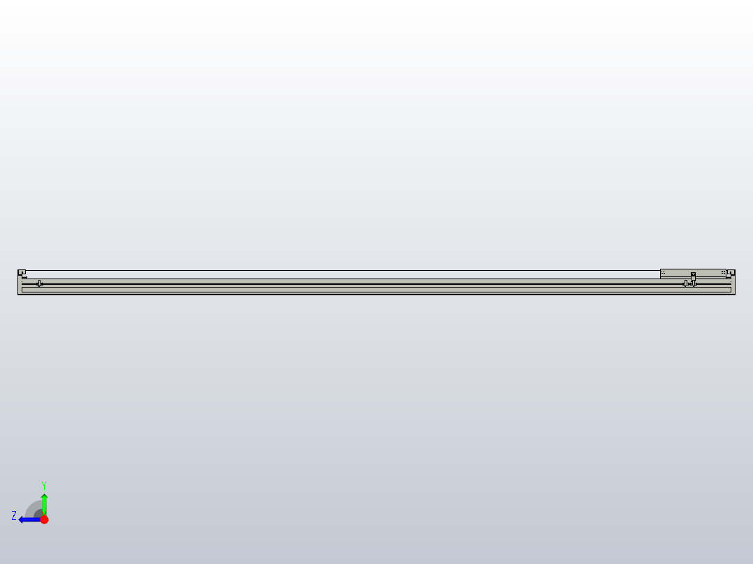 直驱直线电机轴TPA-LNP3-140-55C4-1-L2400-3-C-10-N3右视图