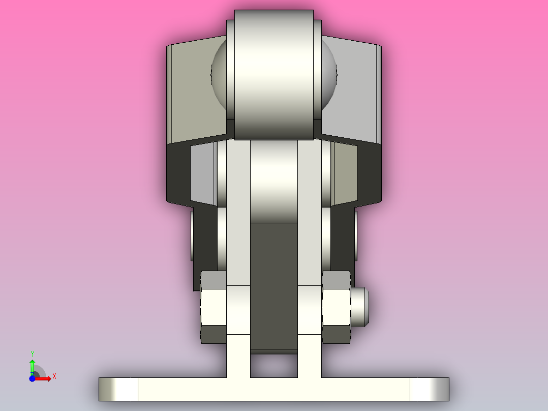 水平拉紧系列门闩式快速夹钳[QC-43101]前视图