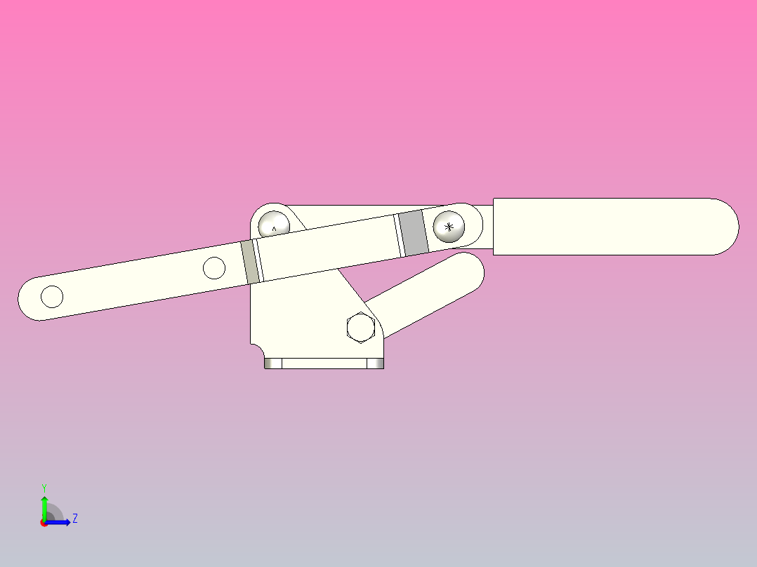 水平拉紧系列门闩式快速夹钳[QC-43101]左视图