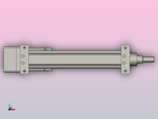 RKD50-200-P-LB-75-B3折返电动缸前视缩略图