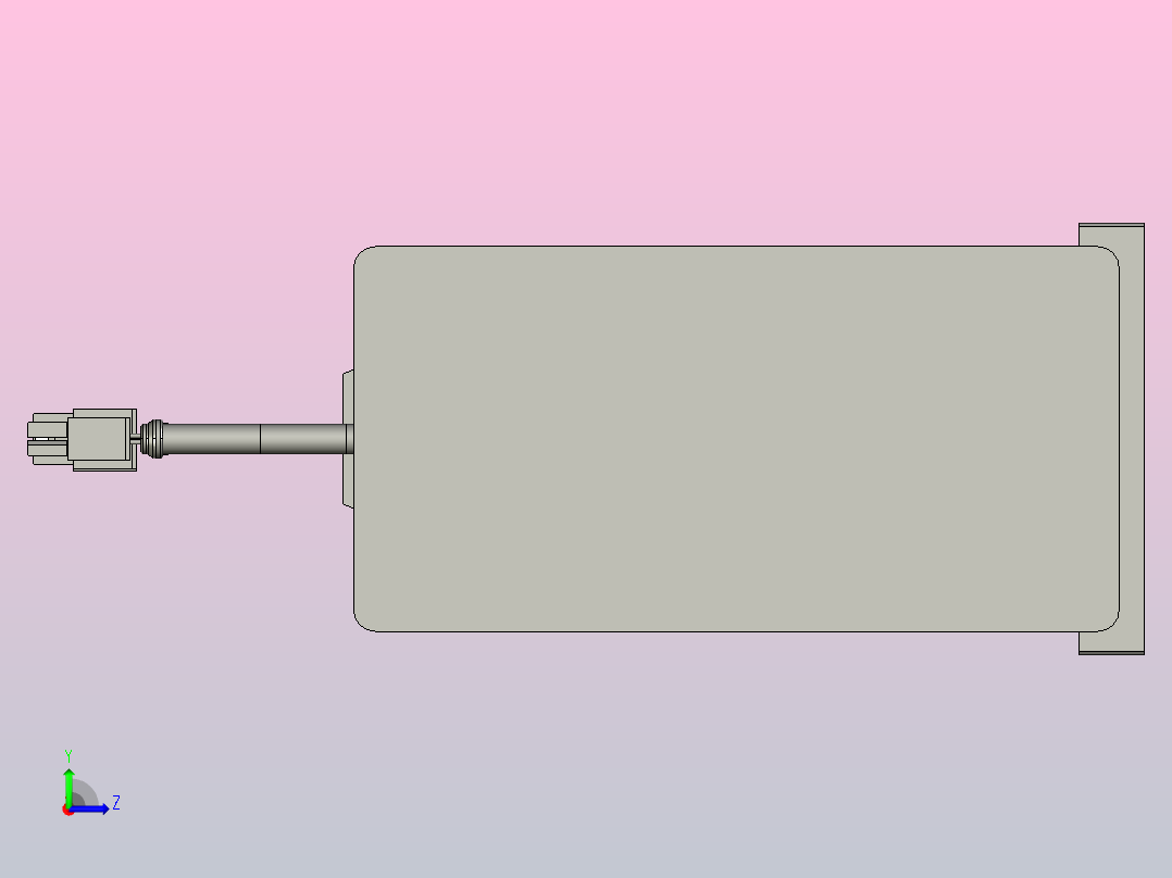RKD50-200-P-LB-75-B3折返电动缸左视图