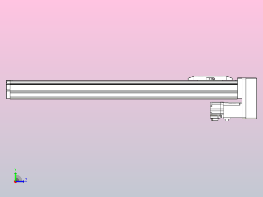 滚珠丝杠直线轴内置导轨TPA-GCR-50-1210C-L450-MP-M10-N3左视缩略图