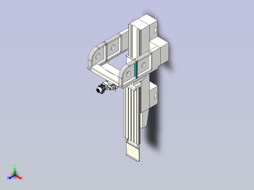 龙门刨床3D模型正等轴测缩略图