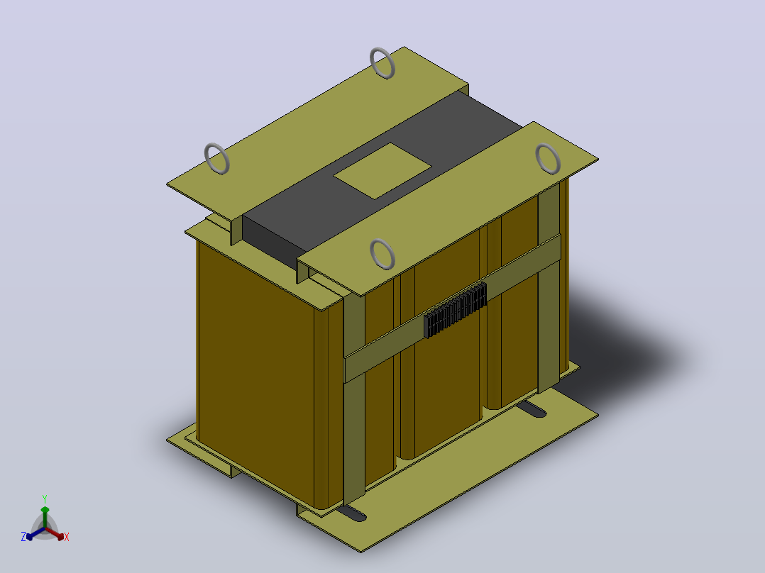 SG型7KVA-80KVA变压器[SG-10KVA]正等轴测图