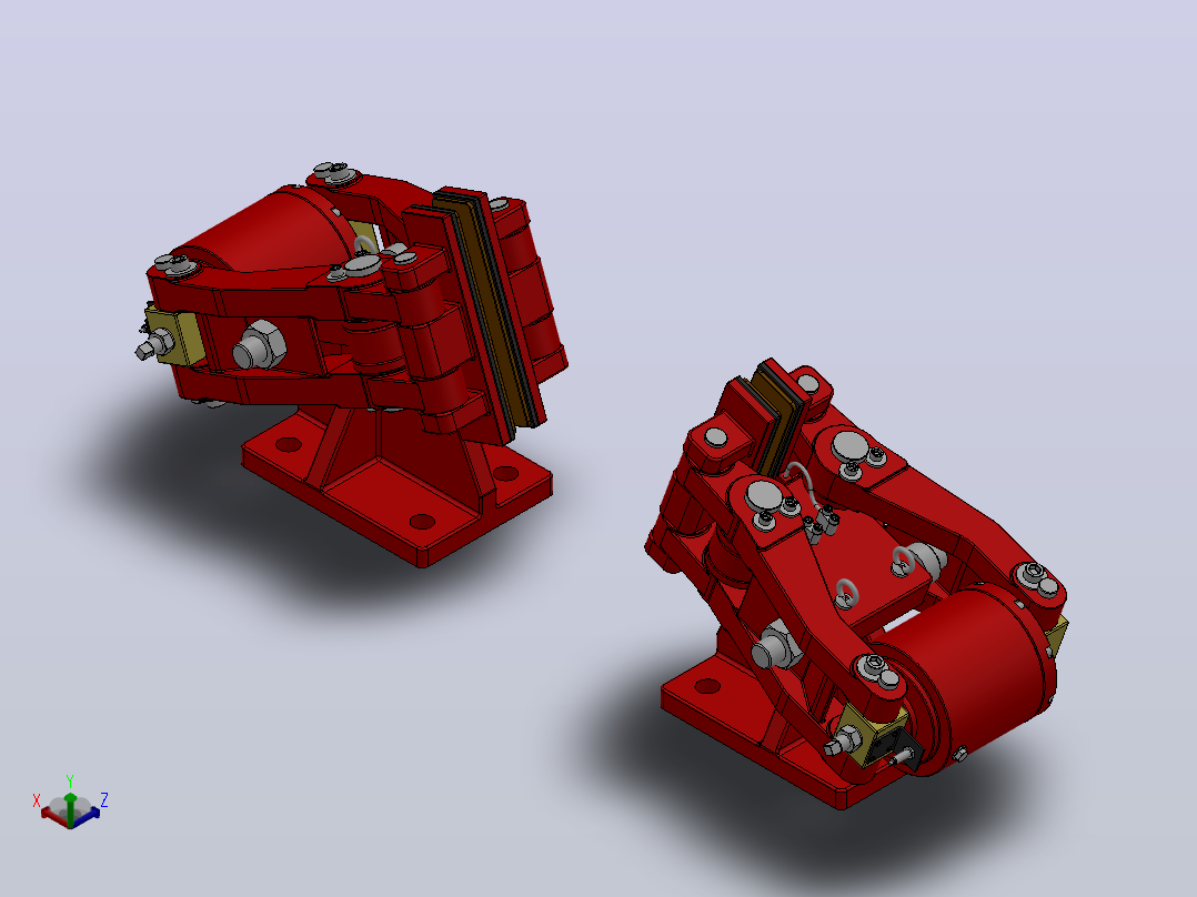 SBD-D安全制动器_SBD80-D-800×20ⅠRL.WL.CL主视图