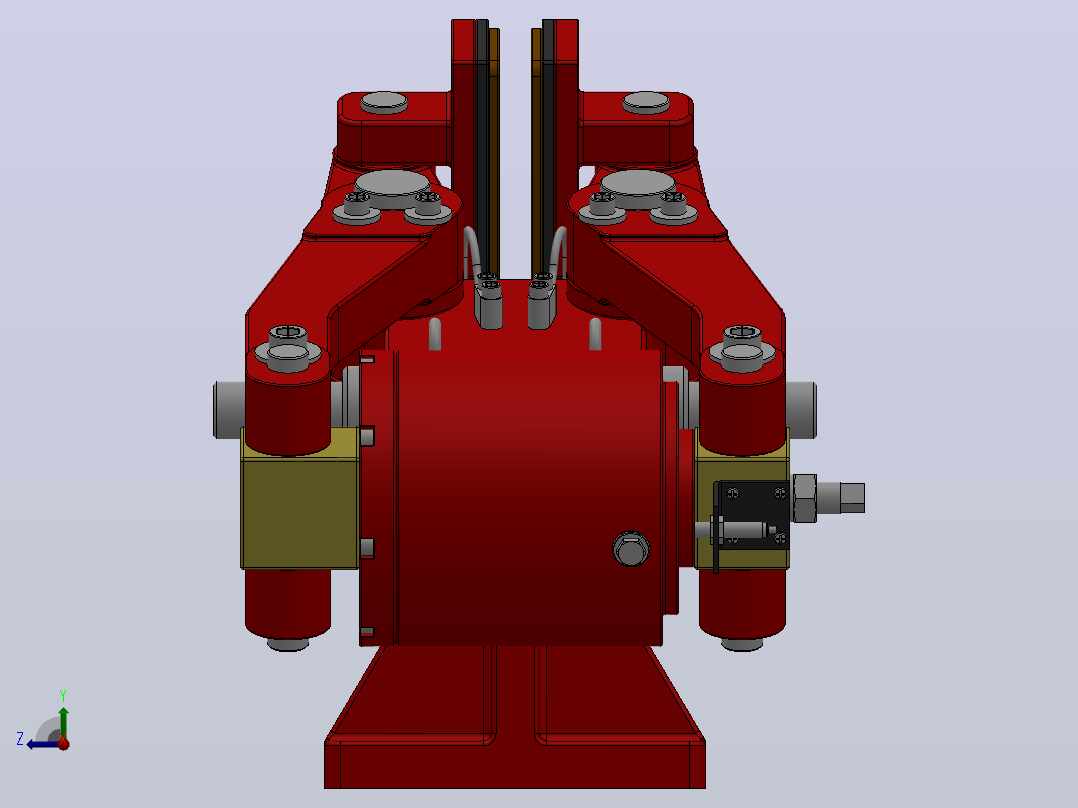 SBD-D安全制动器_SBD80-D-800×20ⅠRL.WL.CL左视图