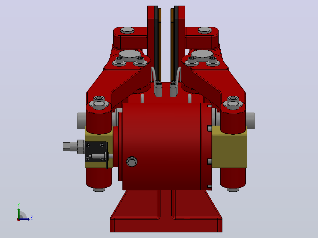 SBD-D安全制动器_SBD80-D-800×20ⅠRL.WL.CL右视图