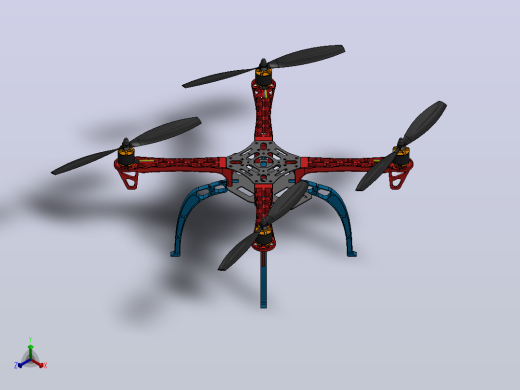 无人机的3D模型正等轴测缩略图