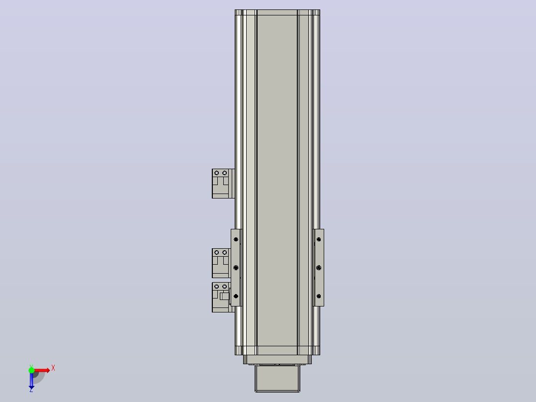 MT75BS半封闭丝杆滑台[MT75BS.L#.150.BM.P10.C3]俯视图