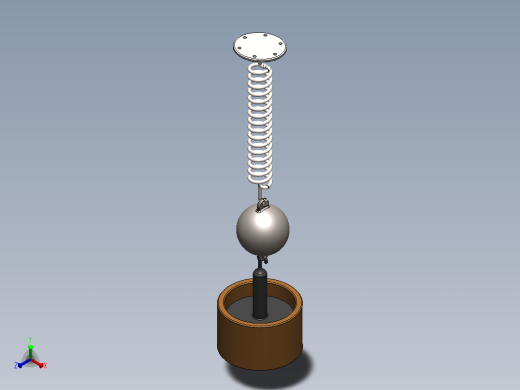 阻尼弹簧正等轴测缩略图