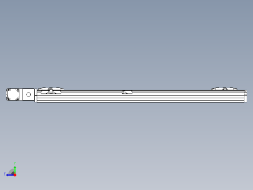 皮带直线轴双滑块型TPA-GCBS-80-P60-L375-QL-M20-N3右视缩略图