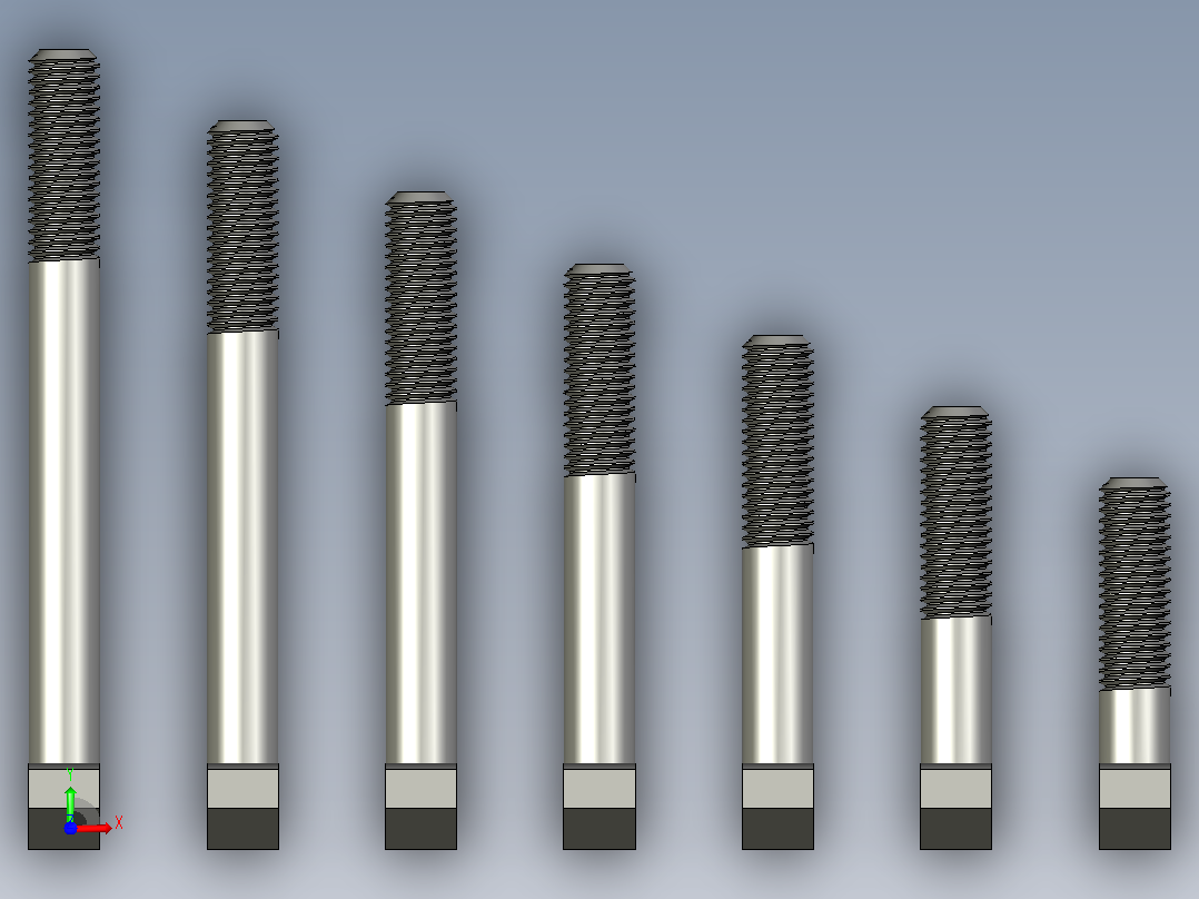用于机床的l形螺栓M10版本1 GOST 9047-69前视图