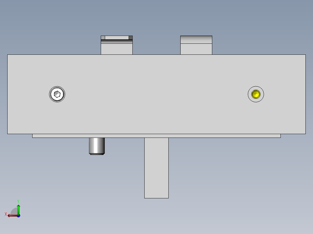 长冲程切断机构后视图